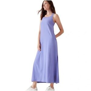 Athleta Arrival Maxi Dress Dark Adonis Blue Casual Travel Beach Women’s Medium